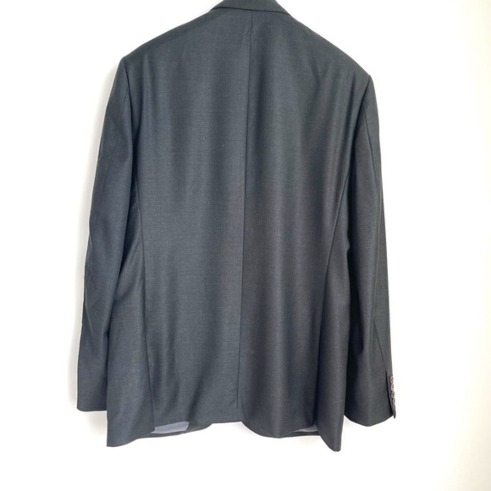 Buttoned DownTailored Fit Italian Wool Suit Jacket - Picture 7 of 13